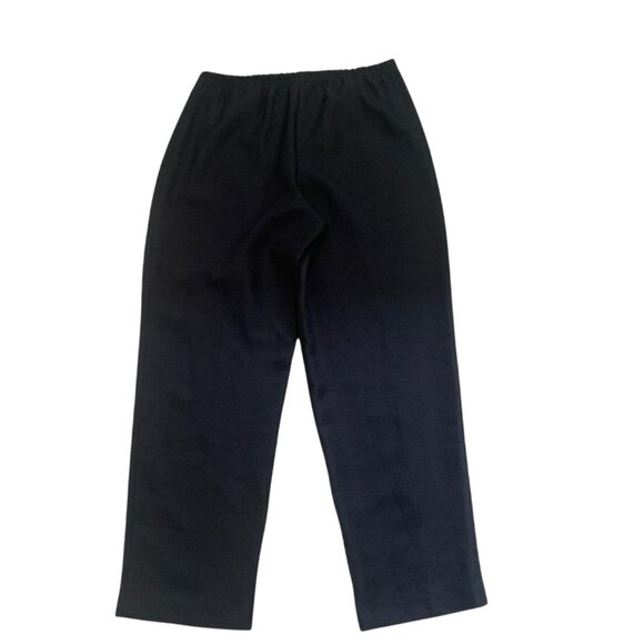 NWT PERIWINKLE TEXTURED NAVY BLUE PULL-ON ELASTIC WAIST PANTS 16 - Picture 3 of 8